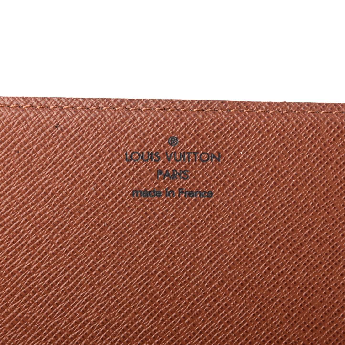 Monogram Simple Checkbook Holder Wallet Cover