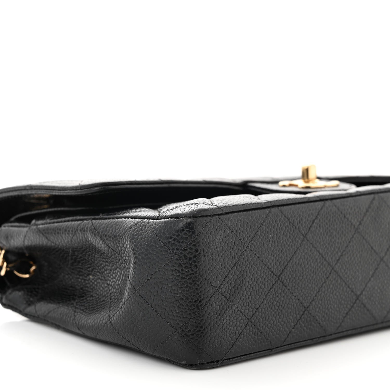 Chanel Caviar Quilted Medium Double Flap Black 9 of 12