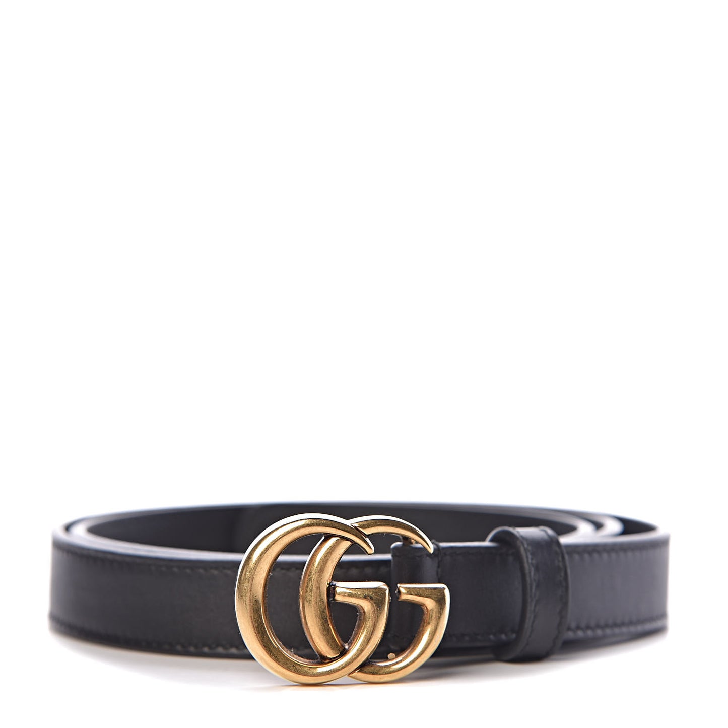 Calfskin Double G 20mm Belt 80 32 Black