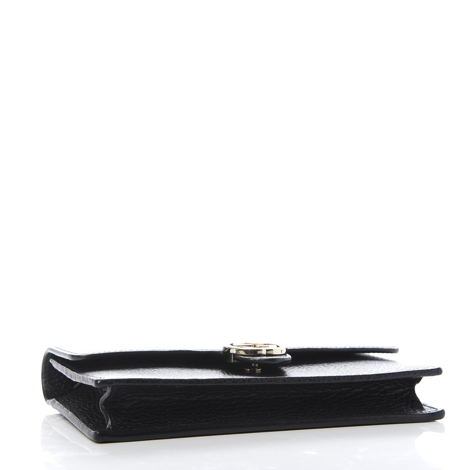 Gucci Dollar Calfskin Interlocking G Chain Wallet Black 4 of 8
