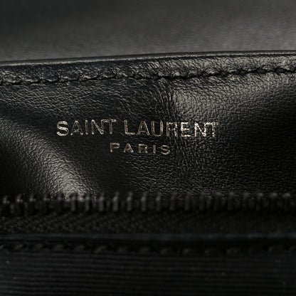 Saint Laurent Calfskin Y Quilted Monogram Monochrome Toy Loulou Crossbody Bag Black 7 of 11