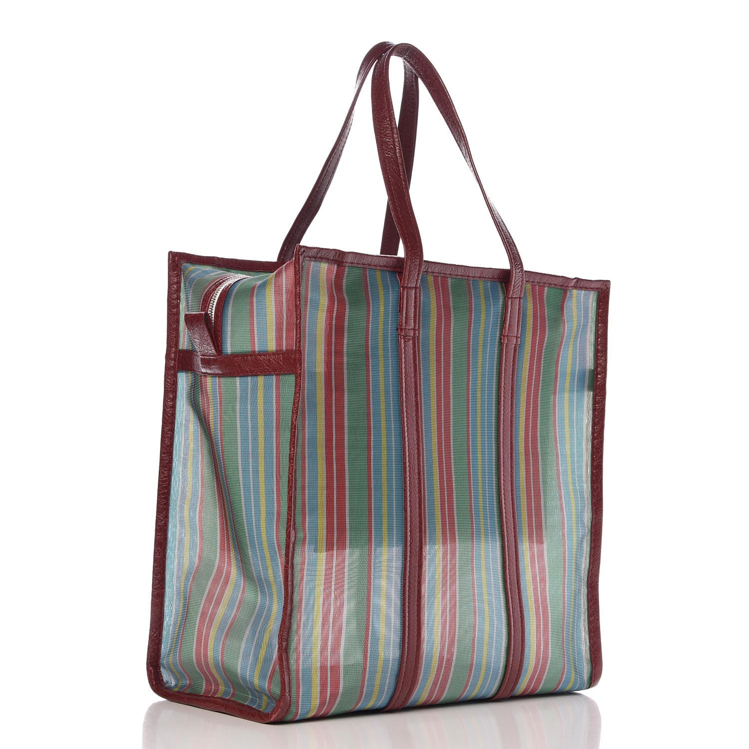 Balenciaga Mesh Agneau Arena Medium Bazar Shopper Tote Green Multicolor 3 of 9