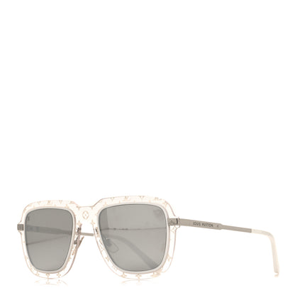 Louis Vuitton Acetate Monogram Sunglasses Z1472U Clear 1 of 7