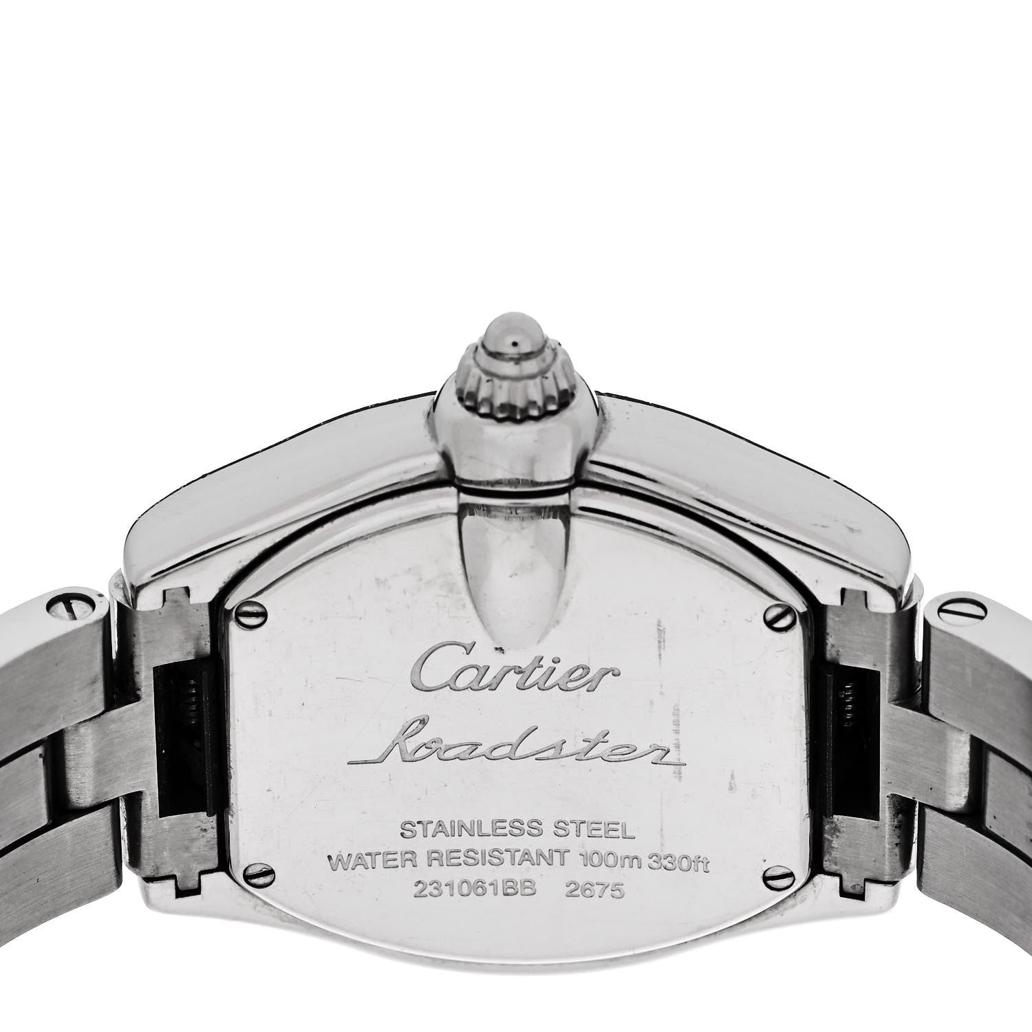 Cartier Stainless Steel 31mm Roadster Quartz Watch Pink 4 of 5