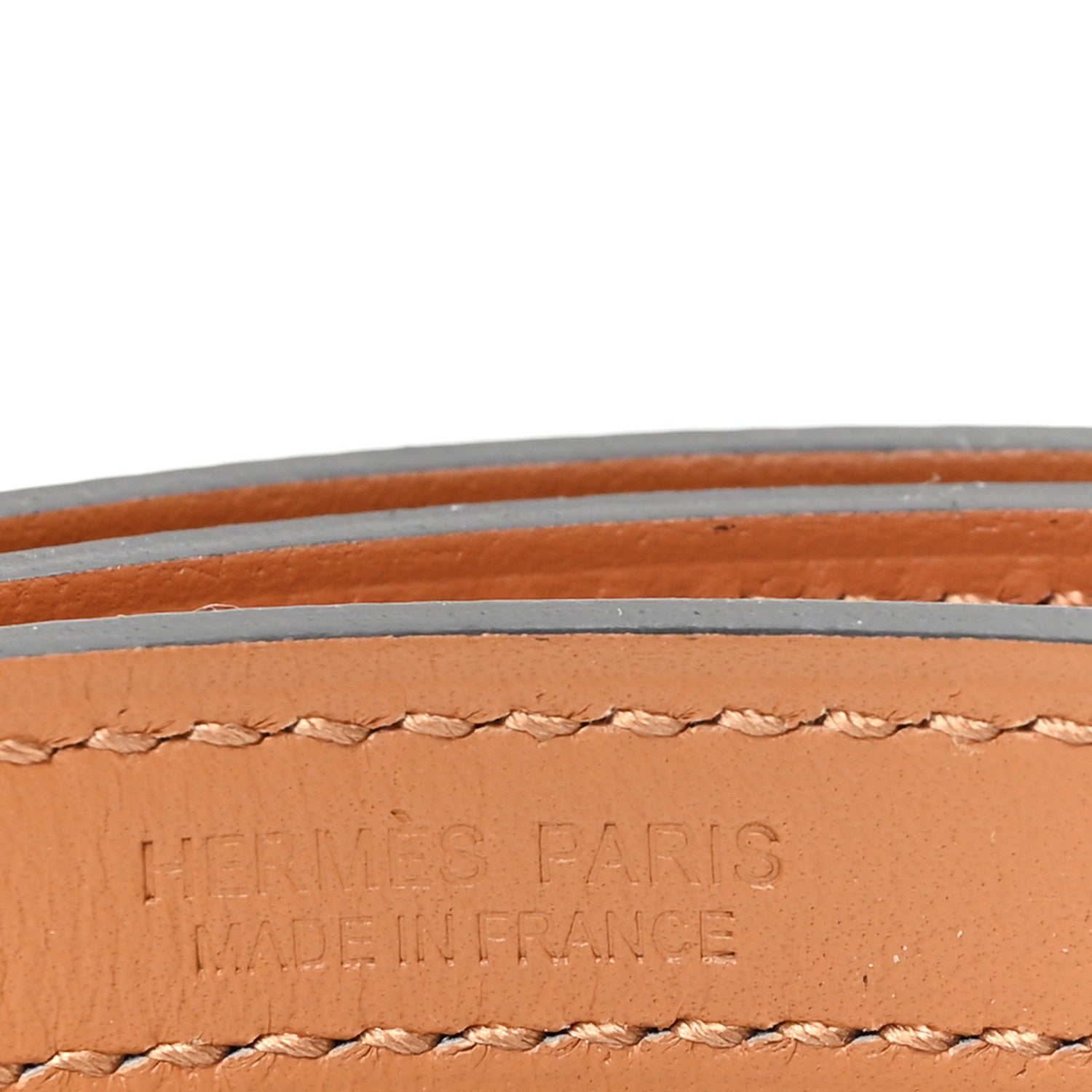 Hermes Epsom 15mm Pop H Belt 80  Orange Poppy 4 of 6