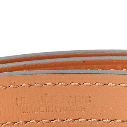 Hermes Epsom 15mm Pop H Belt 80  Orange Poppy 4 of 6