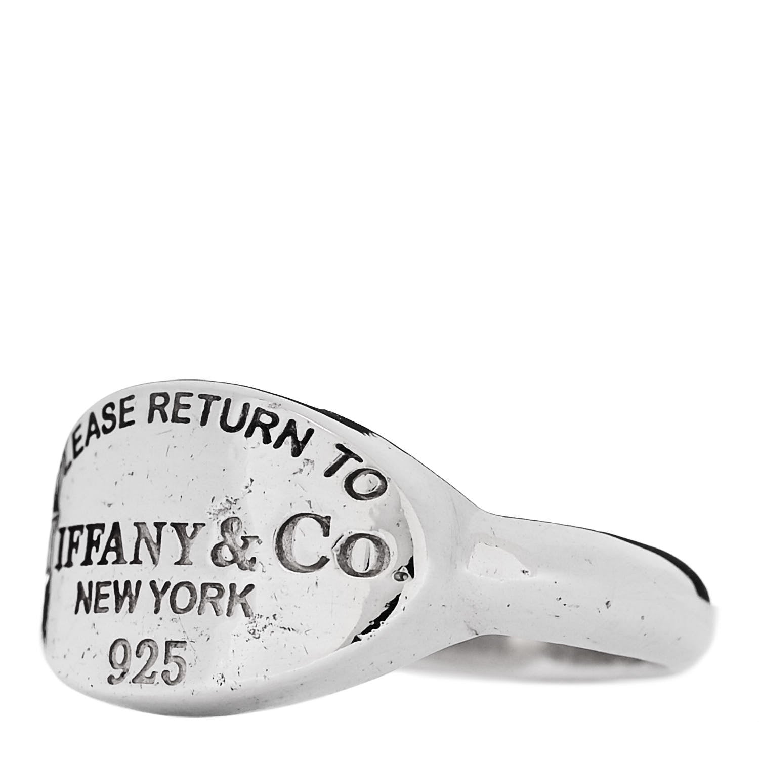 Tiffany Sterling Silver Return to Tiffany Oval Ring 47 4 3 of 6