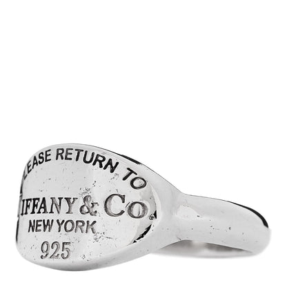 Tiffany Sterling Silver Return to Tiffany Oval Ring 47 4 3 of 6