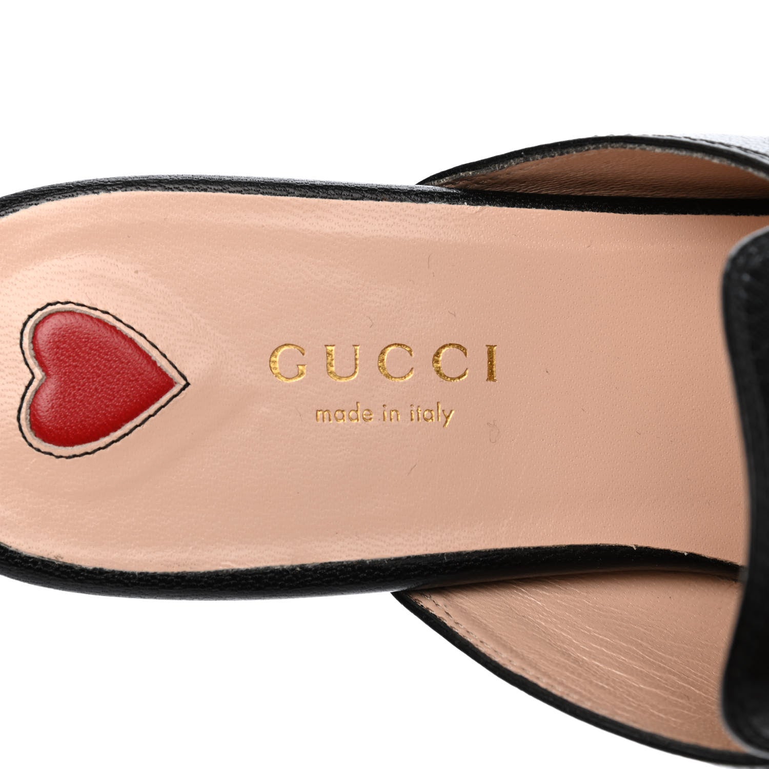Gucci Goatskin Bee Star Embroidered Womens Princetown Slippers 37.5 Black 7 of 12