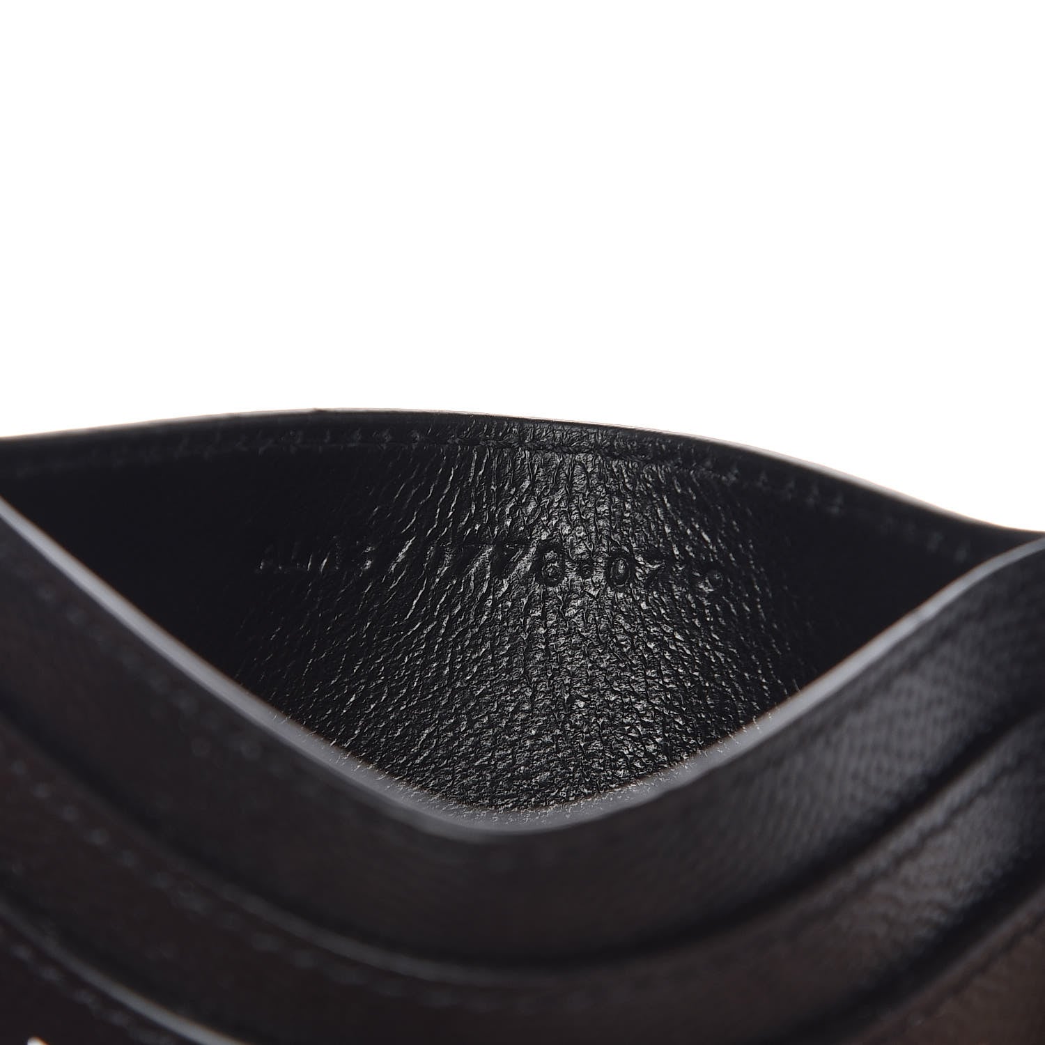 Saint Laurent Grain De Poudre Geo Print Monogram Credit Card Case Black White 7 of 8