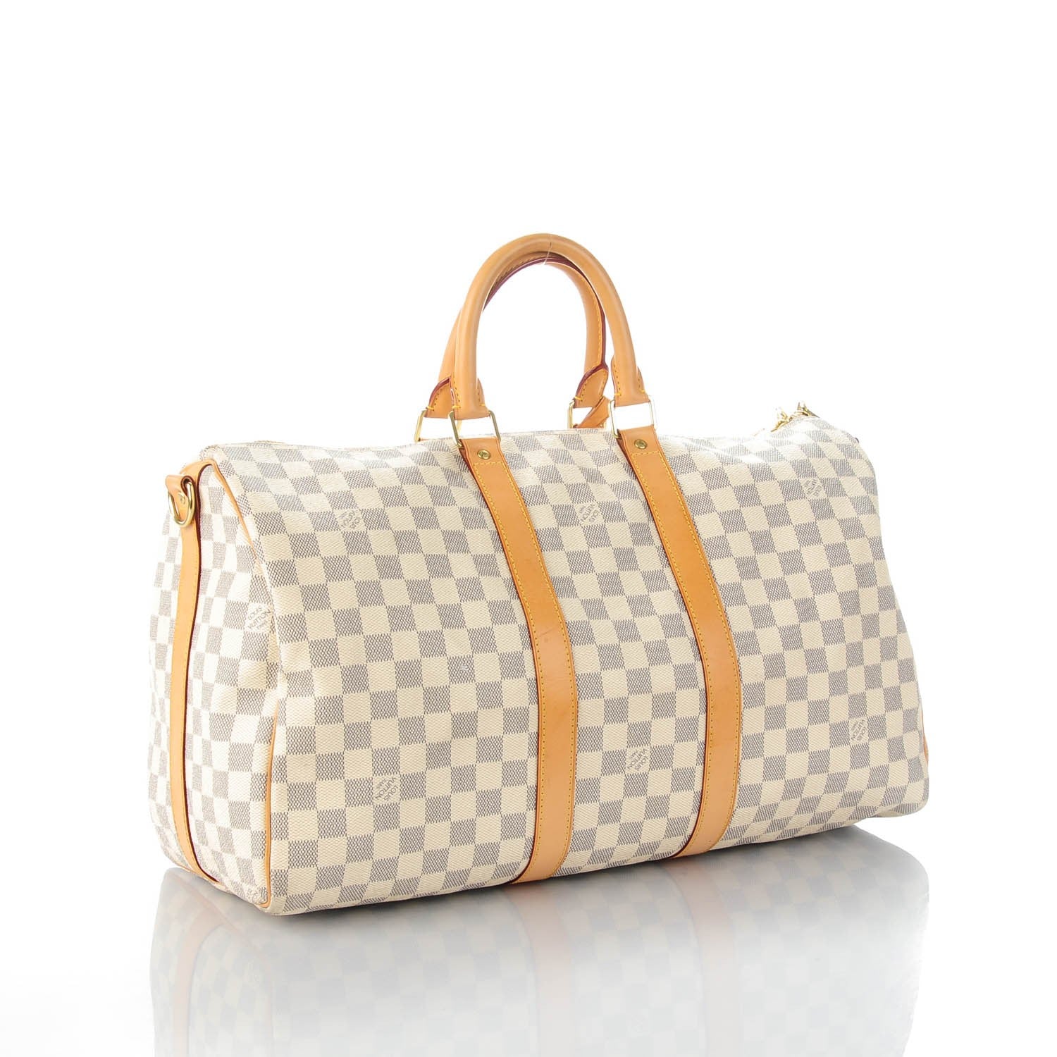 Louis Vuitton Damier Azur Keepall Bandouliere 45 3 of 13