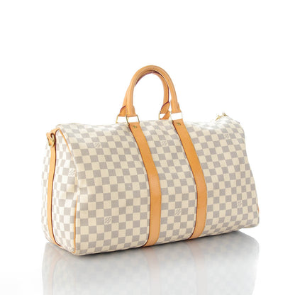 Louis Vuitton Damier Azur Keepall Bandouliere 45 3 of 13