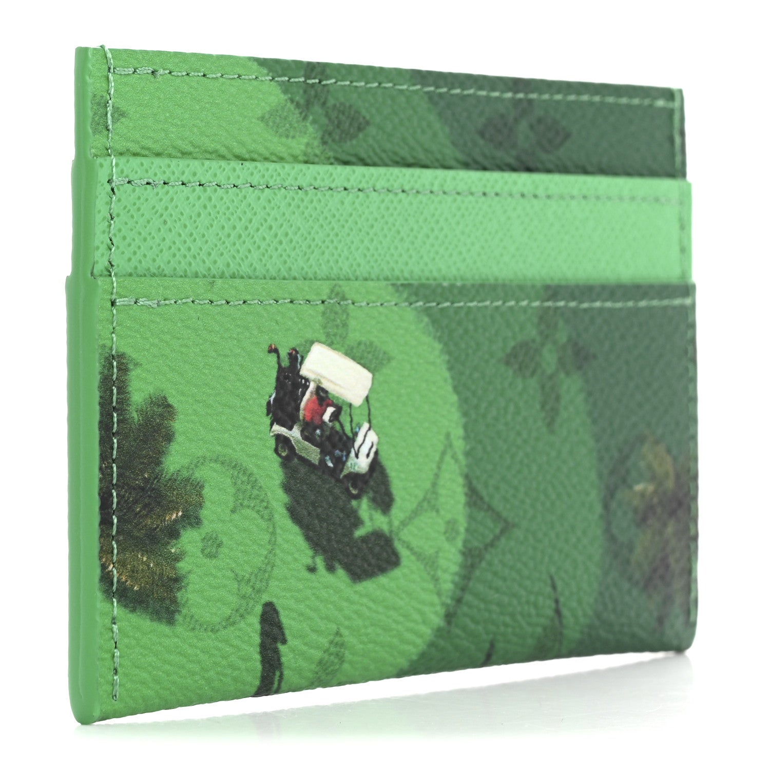 Louis Vuitton Monogram Sports Card Holder Golf Green 3 of 7