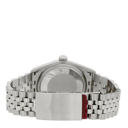 Rolex Stainless Steel 18K White Gold 36mm Oyster Perpetual Datejust Watch Silver 1601 3 of 4