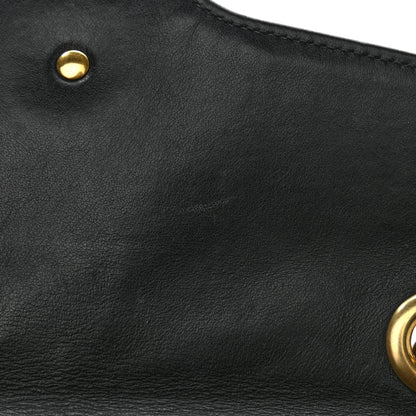 Gucci Calfskin Matelasse Small GG Marmont Shoulder Bag Black 11 of 17
