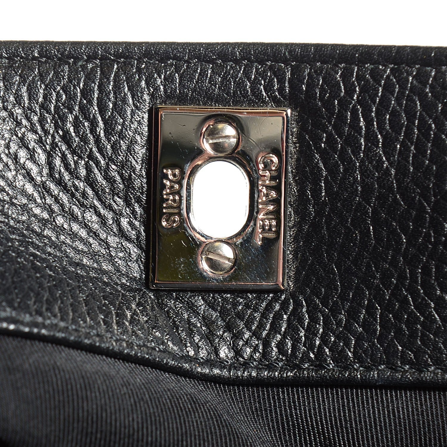 Chanel Calfskin Cerf Executive Shopper Tote Black 8 of 8