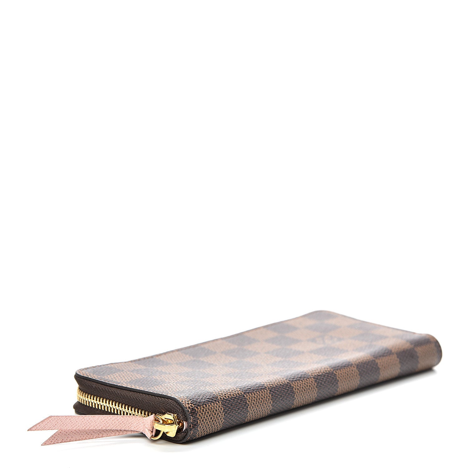 Louis Vuitton Damier Ebene Clemence Wallet Rose Ballerine 3 of 6