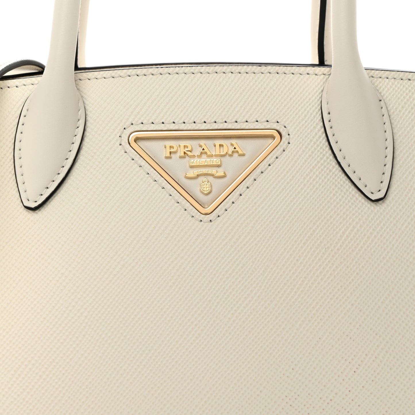 Saffiano Cuir Small Kristen White