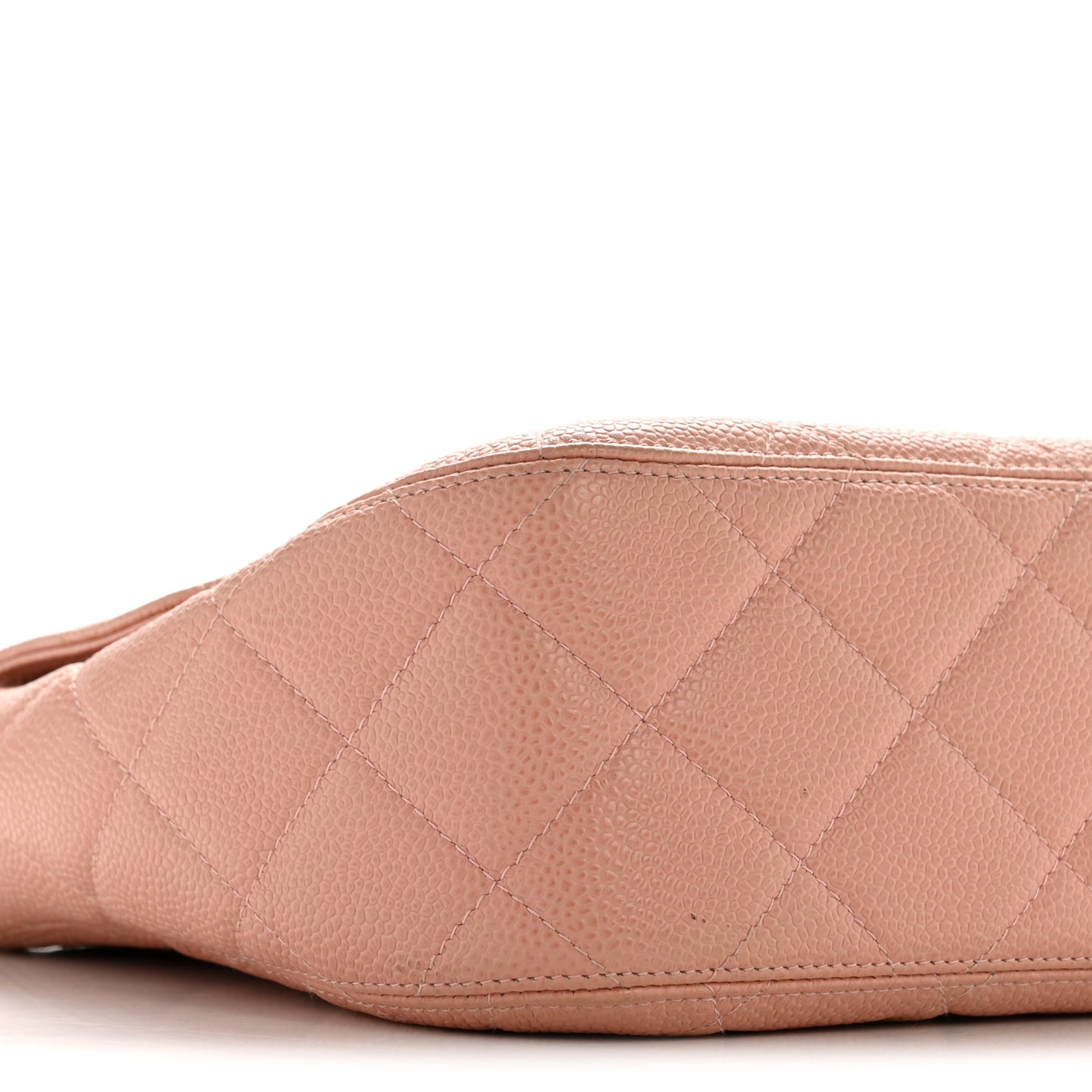 Caviar Quilted XL Jumbo Single Flap Light Pink