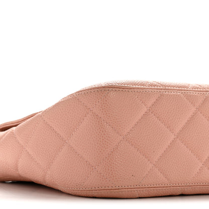 Chanel Caviar Quilted XL Jumbo Single Flap Light Pink 10 of 16