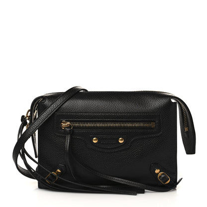Balenciaga Grained Calfskin Neo Classic Gold Hardware Multipouch Black 1 of 6