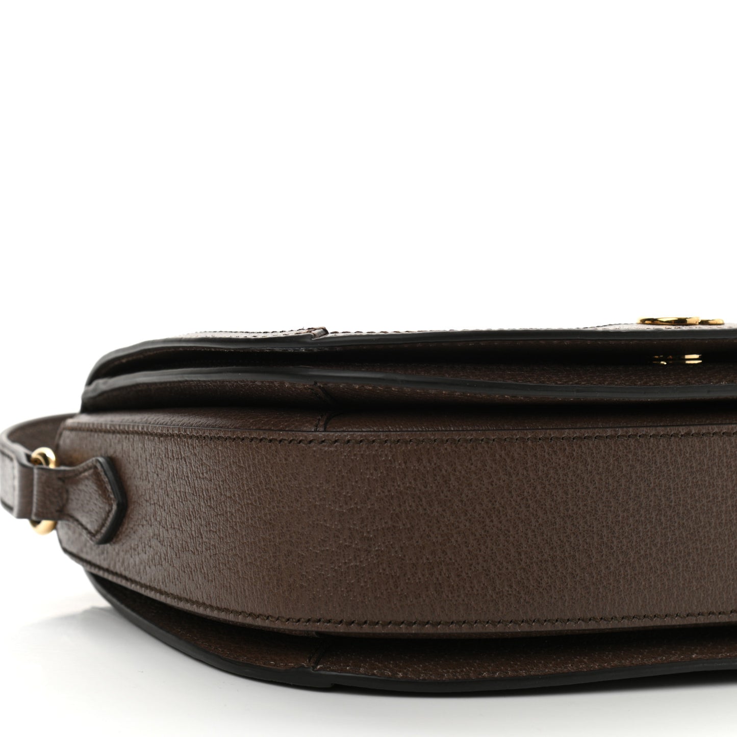 GG Supreme Monogram Web Small Ophidia Flap Messenger Bag Brown