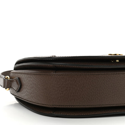 Gucci GG Supreme Monogram Web Small Ophidia Flap Messenger Bag Brown 9 of 10