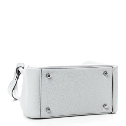 Hermes Taurillon Clemence Mini Lindy 20 Bleu Pale 3 of 10