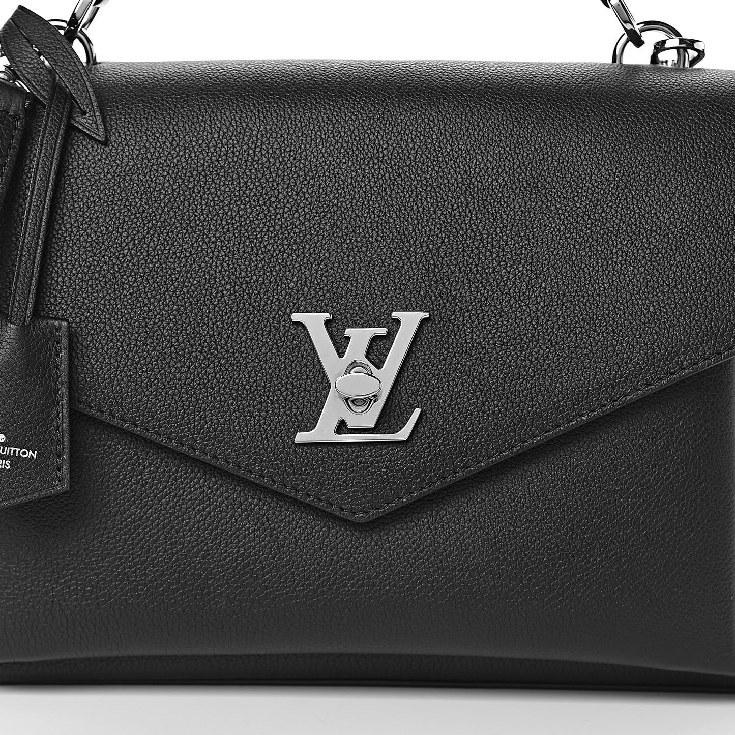 Soft Calfskin My Lockme Top Handle Black