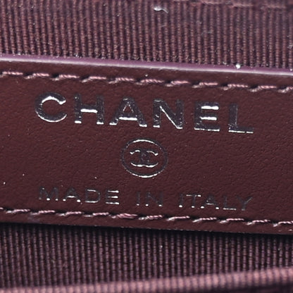 Chanel Caviar Quilted Zip Around Coin Purse Wallet On Chain Black 6 of 11