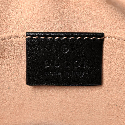 Gucci Calfskin Matelasse Small GG Marmont Chain Shoulder Bag Black 6 of 18