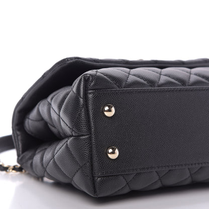 Chanel Caviar Quilted Mini Coco Handle Flap Black 6 of 9