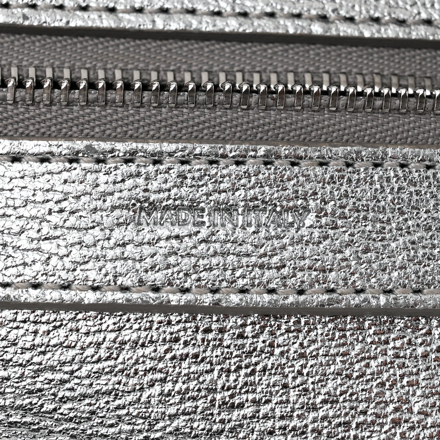 Celine Metallic Grained Calfskin Small Vertical Cabas Silver 6 of 11