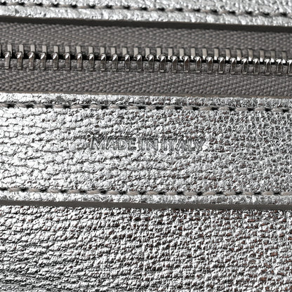 Celine Metallic Grained Calfskin Small Vertical Cabas Silver 6 of 11