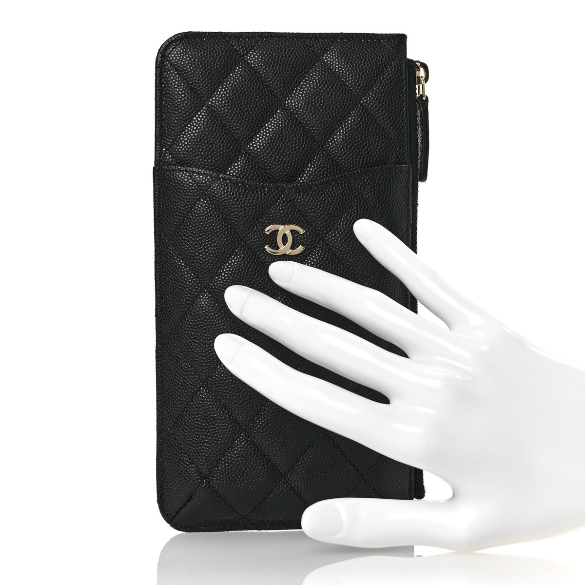 Chanel Caviar Quilted Classic iPhone Pouch Black 2 of 10