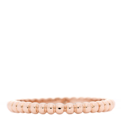 Van Cleef & Arpels 18K Rose Gold Small Perlee Ring 55 7.25 3 of 6