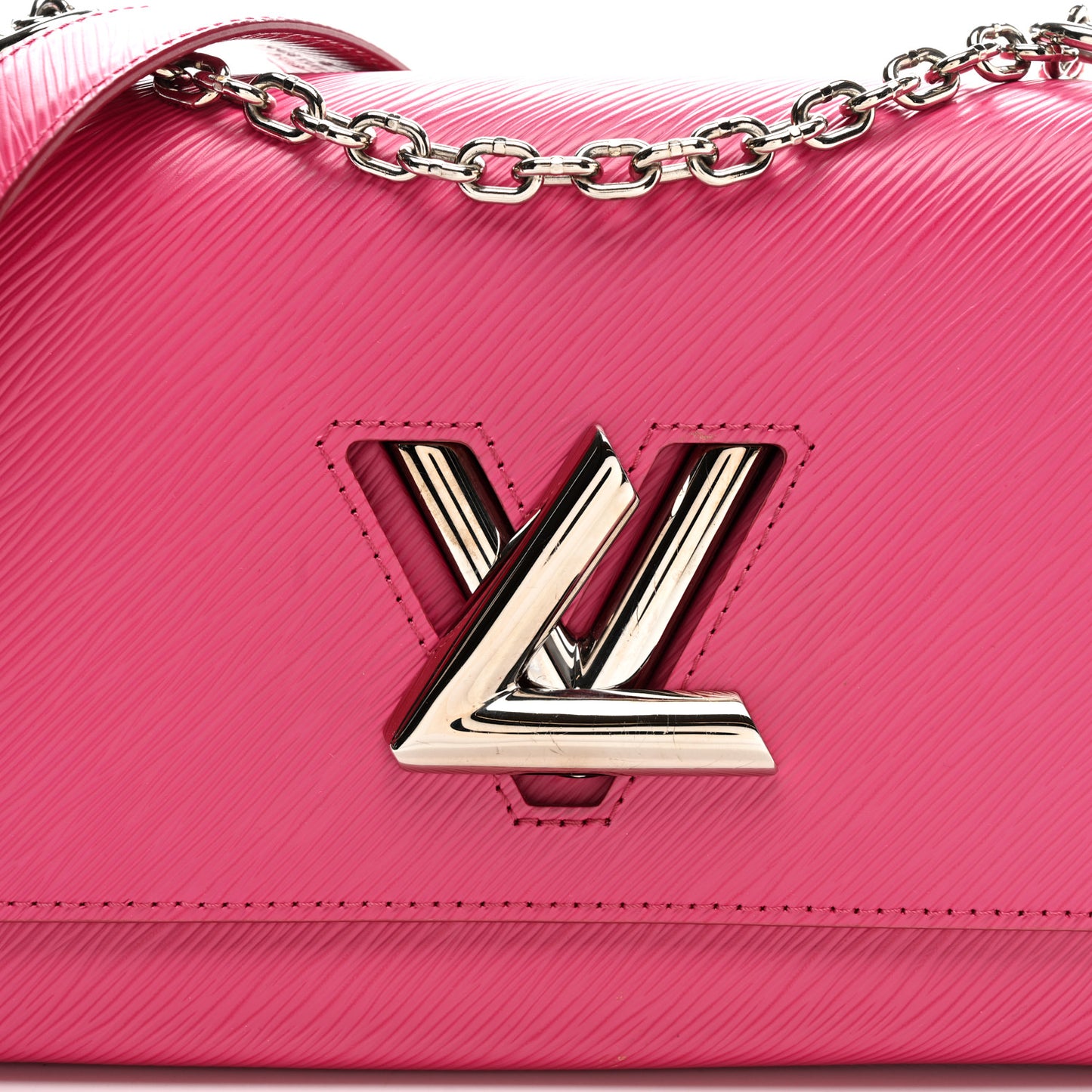 Epi Twist Shoulder Bag MM Hot Pink