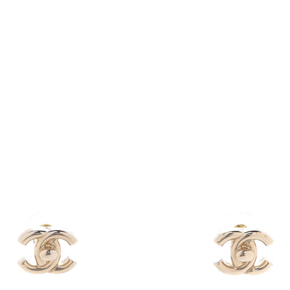 Chanel Metal CC Turnlock Earrings Gold 1 of 5