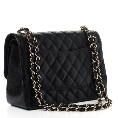 Chanel Caviar Quilted Jumbo Double Flap Black 2 of 4