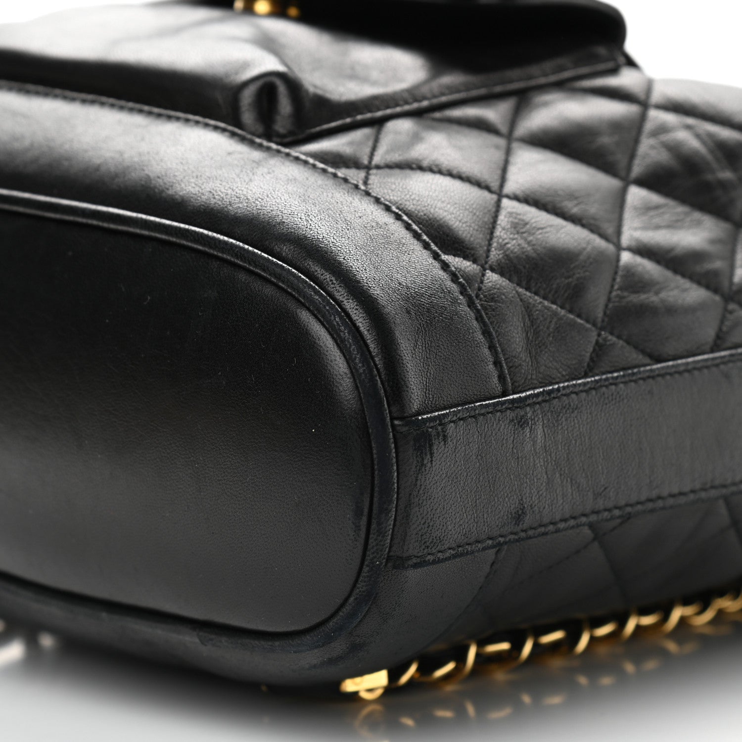 Chanel Lambskin Quilted CC Backpack Black 9 of 11