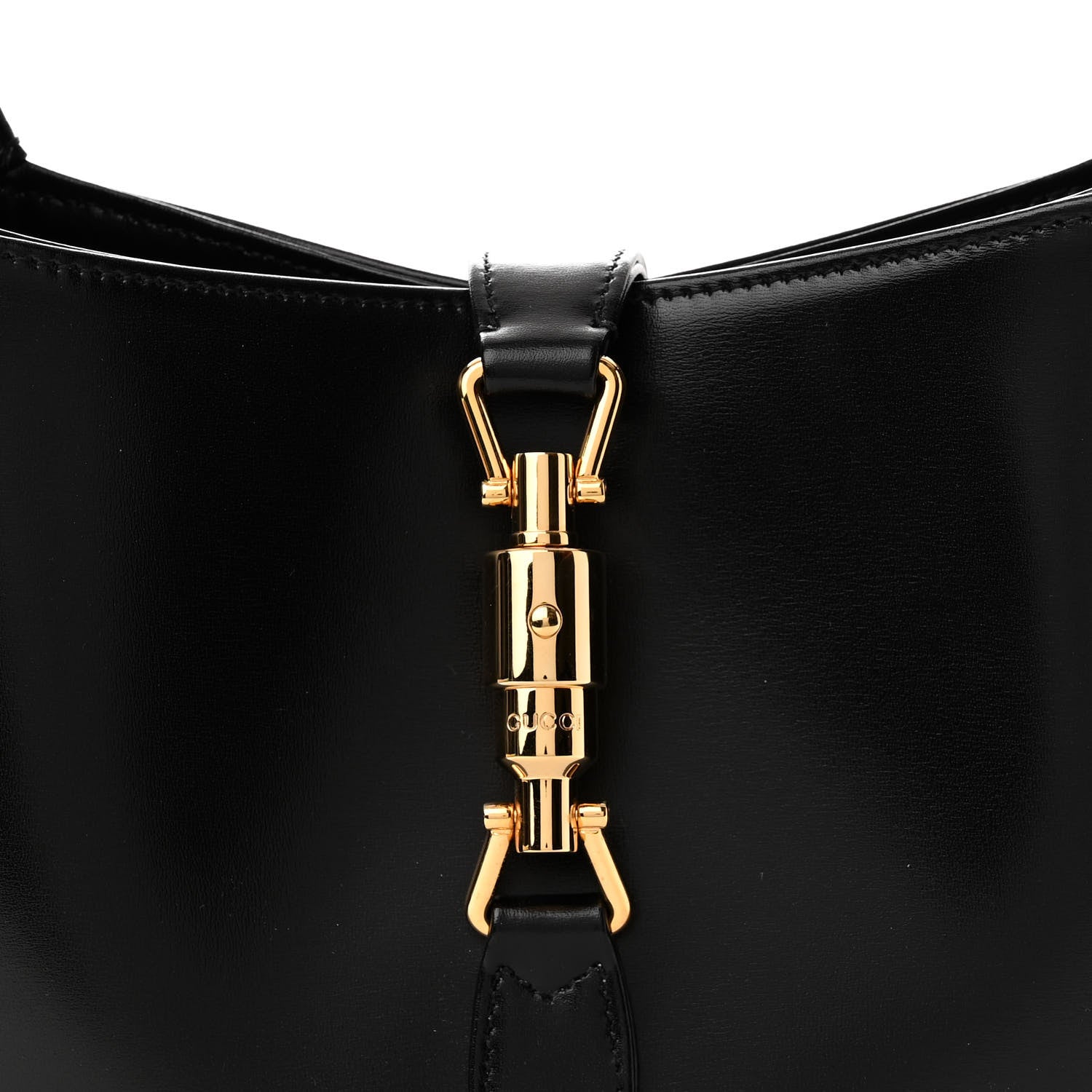 Gucci Boarded Dyana Lux Calfskin Small Jackie 1961 Hobo Black 8 of 10