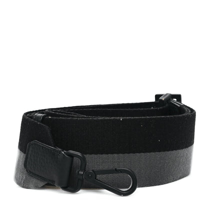 Fendi Canvas Calfskin Logo Strap Black Grey Yellow 1 of 4