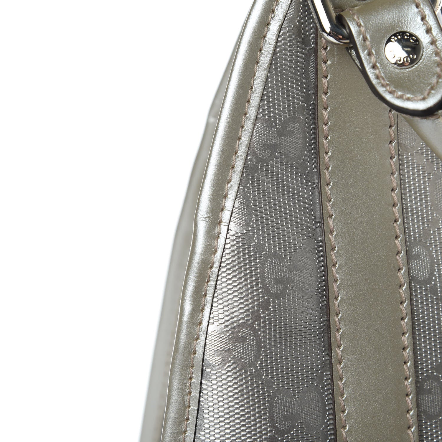 Gucci Imprime Monogram Medium Joy Shoulder Bag Silver 12 of 12
