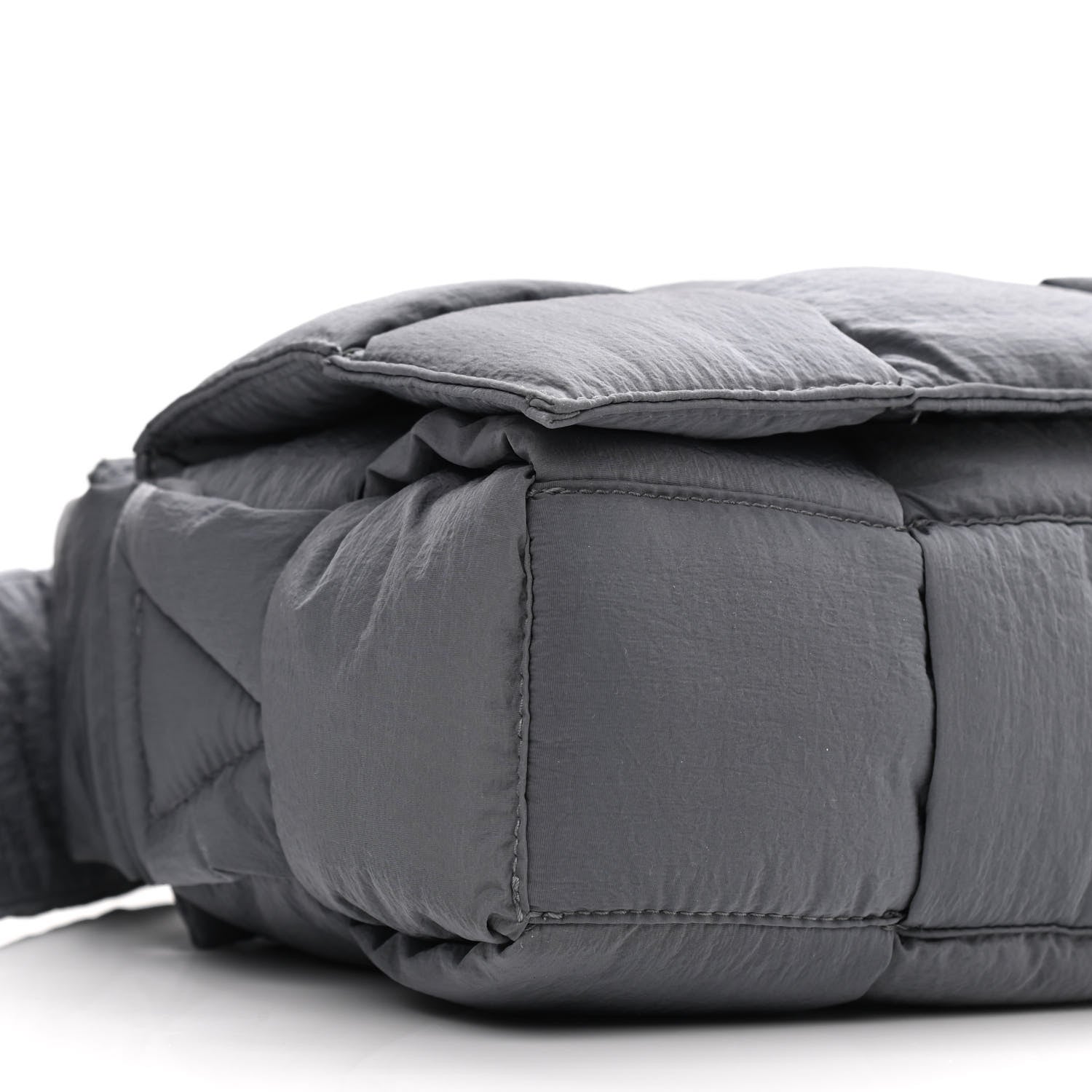 Bottega Veneta Nylon Intrecciato Padded Tech Cassette Bag Thunder 10 of 14