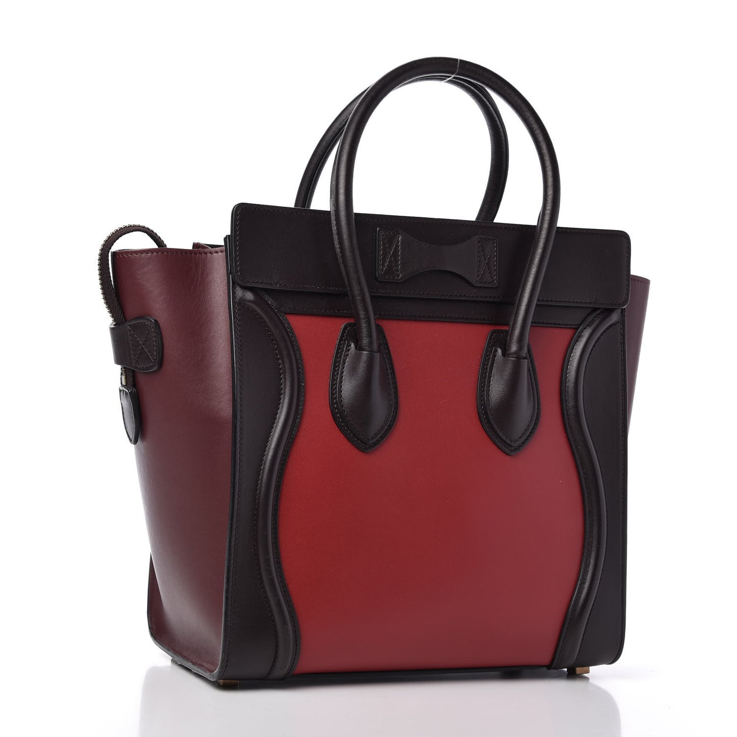 Smooth Calfskin Micro Tri-Color Luggage Micro Red