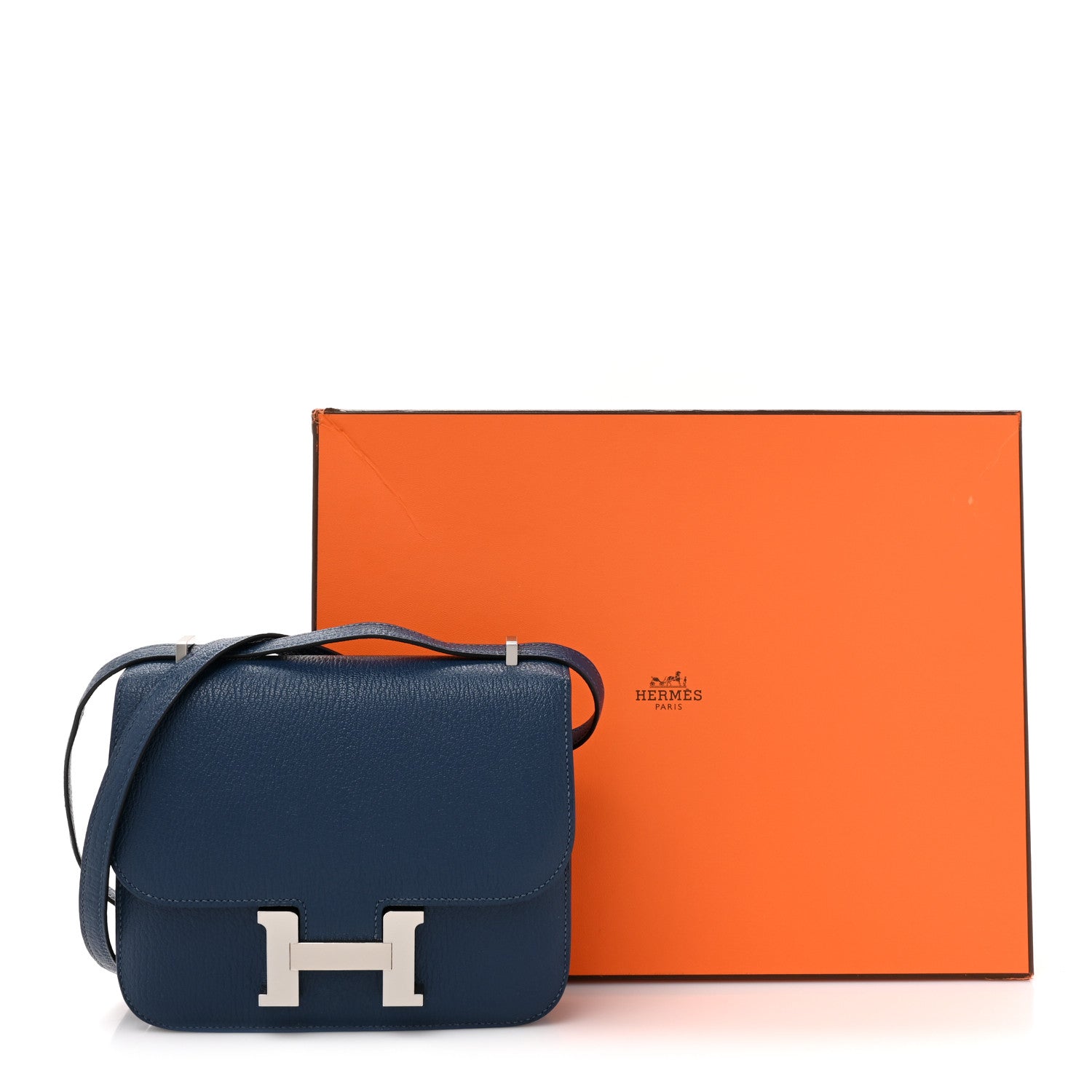 Hermes Chevre Mysore Verso Constance 18 Deep Bleu Vert Verone 16 of 16