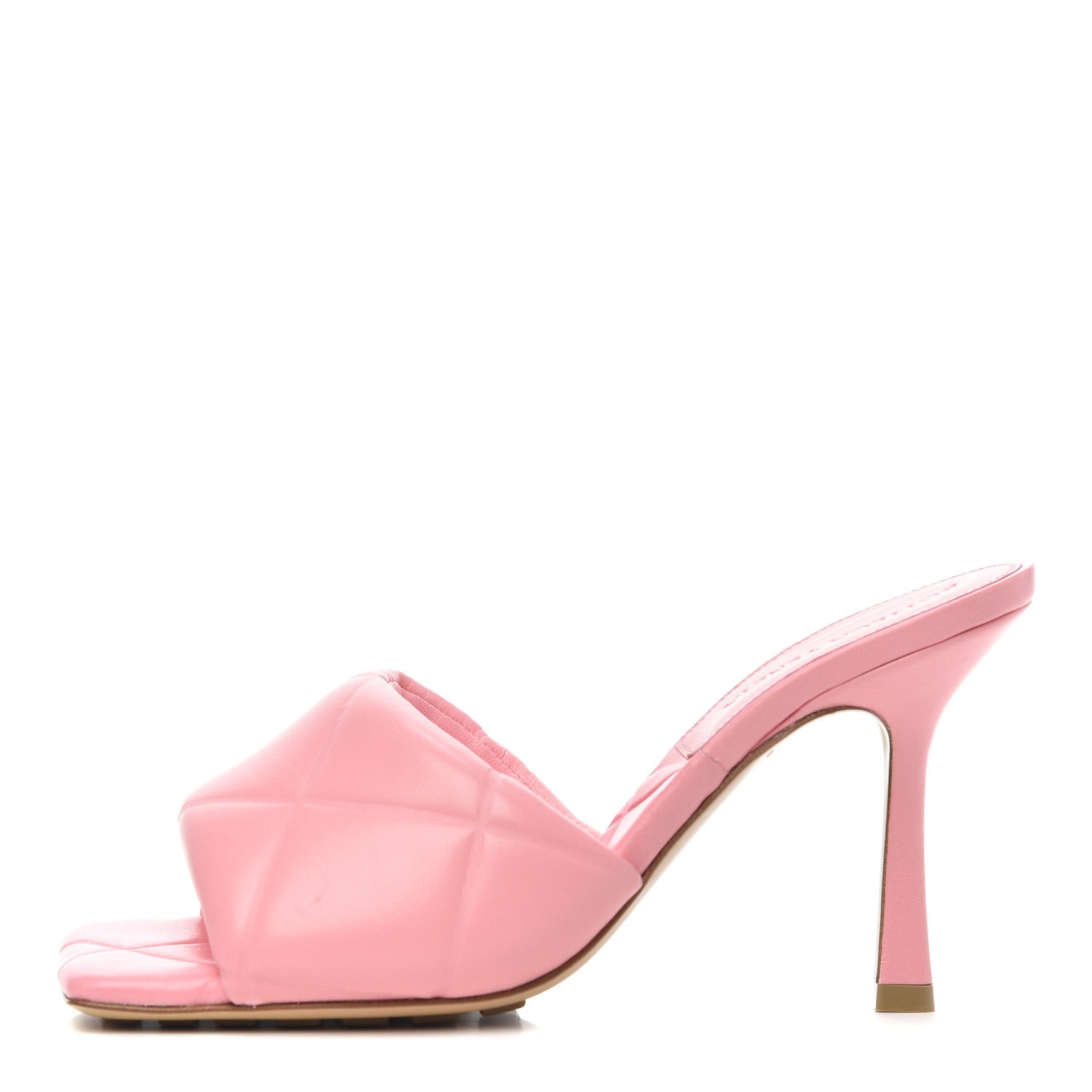 Bottega Veneta Nappa Quilted Rubber Lido Mule Sandals 36 Blossom 1 of 13