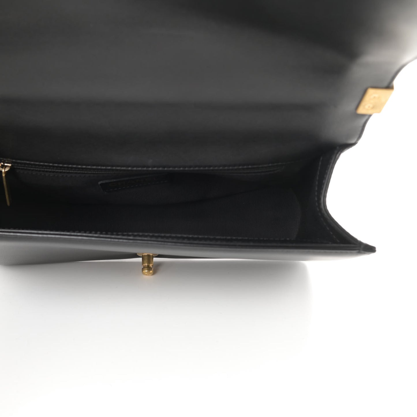 Lambskin Quilted New Medium Boy Flap Black