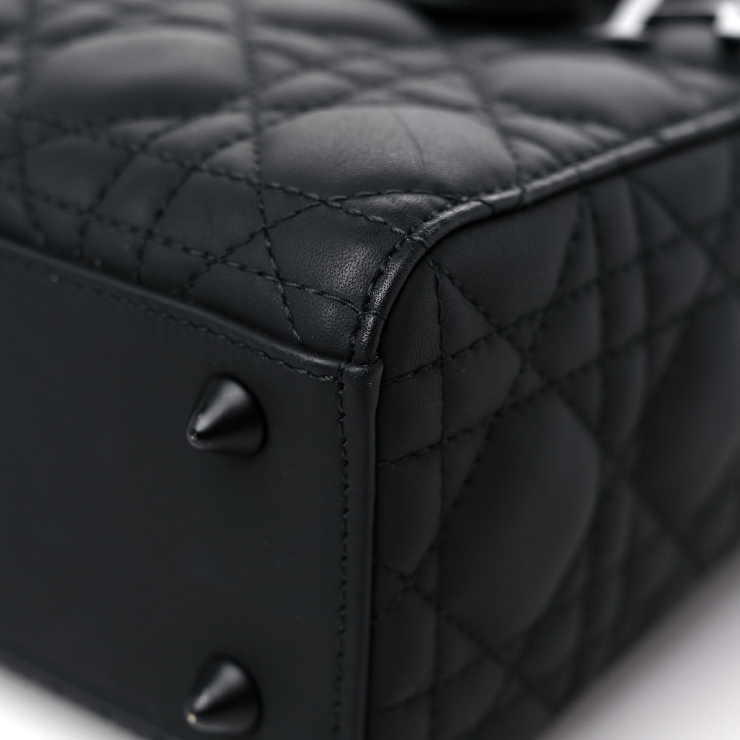 Christian Dior Ultra Matte Calfskin Cannage Small My ABCDior Lady Dior Black 7 of 10