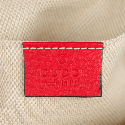 Gucci Pebbled Calfskin Small Soho Disco Bag Tabasco Red 6 of 7